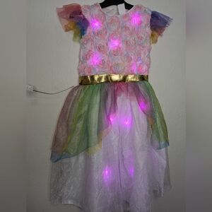NWT Hyde and Eek Light Up Unicorn Costume Dress Kids Size L